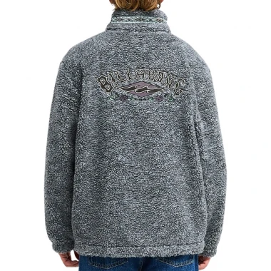 BILLABONG TOMBSTONE HALF ZIP MOCK NECK FLEECE RAVEN