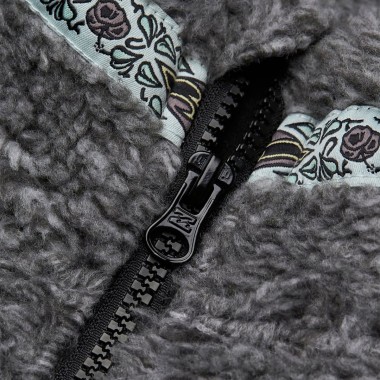 BILLABONG TOMBSTONE HALF ZIP MOCK NECK FLEECE RAVEN