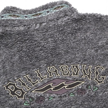 BILLABONG TOMBSTONE HALF ZIP MOCK NECK FLEECE RAVEN