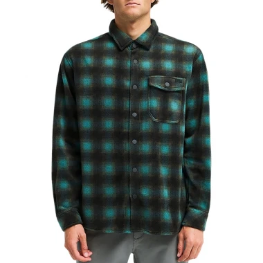 BILLABONG FURNACE POLAR FLEECE LS SHIRT SMOKE PINE