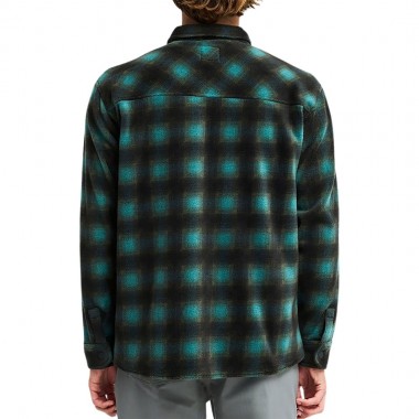 BILLABONG FURNACE POLAR FLEECE LS SHIRT SMOKE PINE