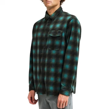 BILLABONG FURNACE POLAR FLEECE LS SHIRT SMOKE PINE