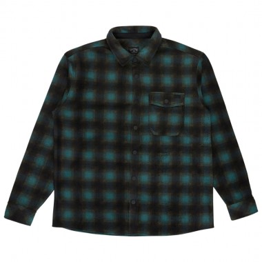 BILLABONG FURNACE POLAR FLEECE LS SHIRT SMOKE PINE