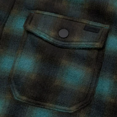BILLABONG FURNACE POLAR FLEECE LS SHIRT SMOKE PINE