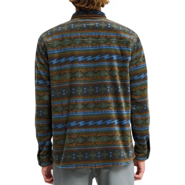 BILLABONG FURNACE POLAR FLEECE LS SHIRT RAVEN