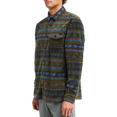 BILLABONG FURNACE POLAR FLEECE LS SHIRT RAVEN