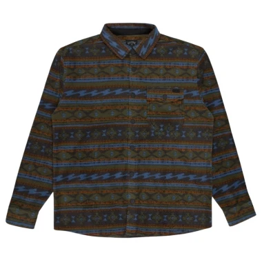 BILLABONG FURNACE POLAR FLEECE LS SHIRT RAVEN