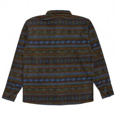 BILLABONG FURNACE POLAR FLEECE LS SHIRT RAVEN