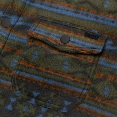 BILLABONG FURNACE POLAR FLEECE LS SHIRT RAVEN