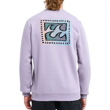BILLABONG FOUNDATION CREWNECK PURPLE ASH