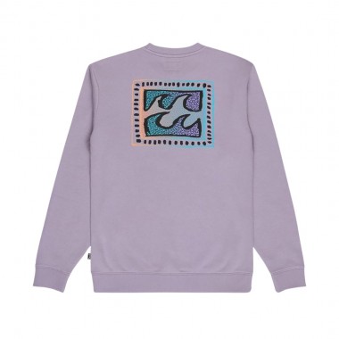 BILLABONG FOUNDATION CREWNECK PURPLE ASH