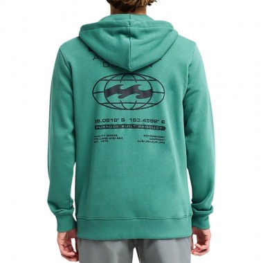 BILLABONG COMPASS ZIP HOODIE SMOKE PINE