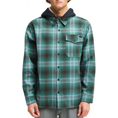 BILLABONG FURNACE BONDED FLANNEL LS SHIRT RAVEN