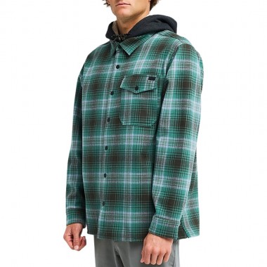 BILLABONG FURNACE BONDED FLANNEL LS SHIRT RAVEN