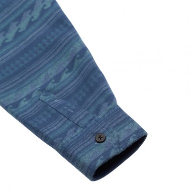 BILLABONG OFFSHORE JACQUARD FLANNEL LS SHIRT REAL TEAL