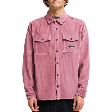 BILLABONG BONG DAYS CORDUROY LS SHIRT RED DAHLIA