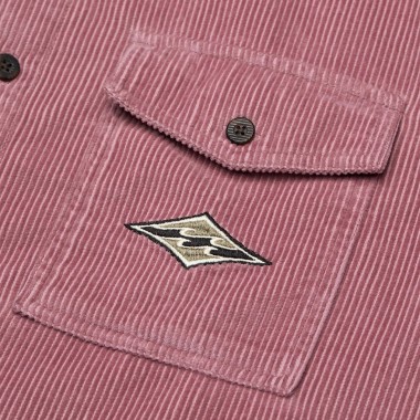 BILLABONG BONG DAYS CORDUROY LS SHIRT RED DAHLIA