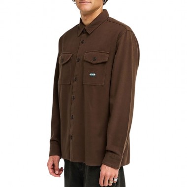 BILLABONG DEL MAR FLANNEL LS SHIRT DARK CEDAR