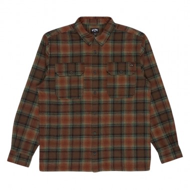 BILLABONG OFFSHORE FLANNEL LS SHIRT DARK CEDAR