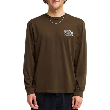 BILLABONG SEGMENT LS TEE DARK CEDAR