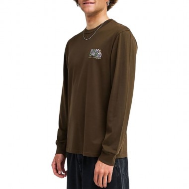 BILLABONG SEGMENT LS TEE DARK CEDAR