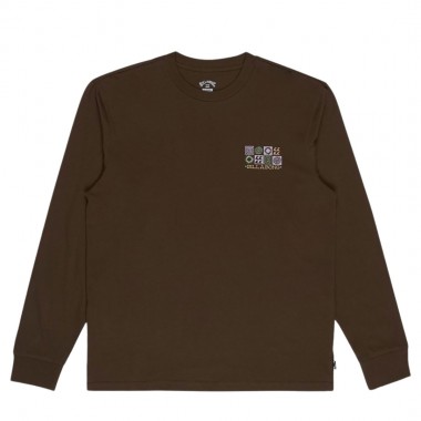 BILLABONG SEGMENT LS TEE DARK CEDAR