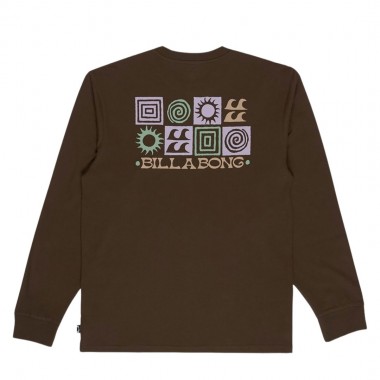BILLABONG SEGMENT LS TEE DARK CEDAR