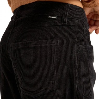BILLABONG MIDTOWN W CORD PANTS BLACK PEBBLE