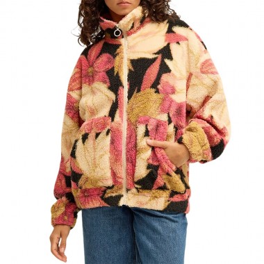 BILLABONG FIRST LIGHT W FULL ZIP SHERPA PULLOVER CURRY