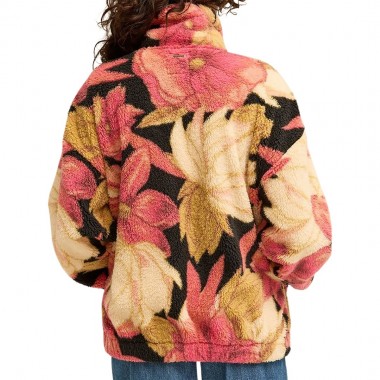 BILLABONG FIRST LIGHT W FULL ZIP SHERPA PULLOVER CURRY