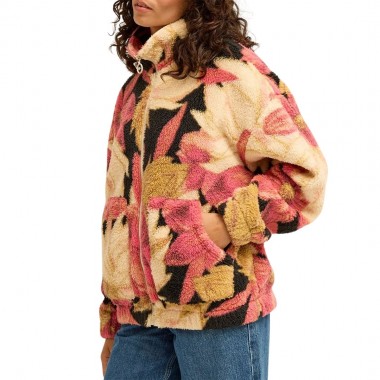 BILLABONG FIRST LIGHT W FULL ZIP SHERPA PULLOVER CURRY
