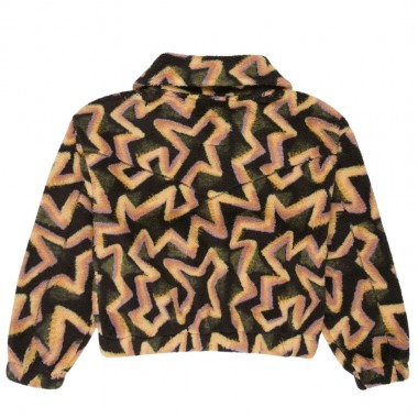 BILLABONG BARRA W HALF ZIP SHERPA PULLOVER BLACK SANDS