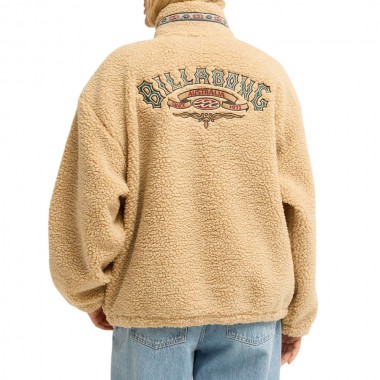 BILLABONG STONE TOWN W SHERPA PULLOVER OAT