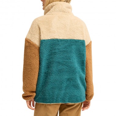 BILLABONG SINCE 73 VIBES W SHERPA PULLOVER COLONIAL BLUE