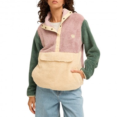 BILLABONG SWITCHBACK W SHERPA PULLOVER SEA FOG