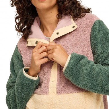 BILLABONG SWITCHBACK W SHERPA PULLOVER SEA FOG