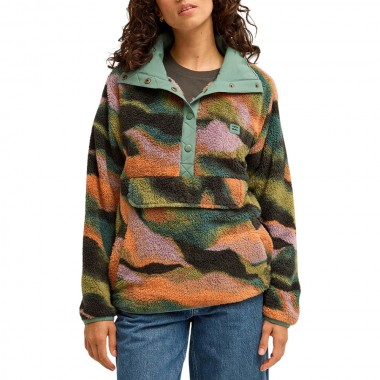 BILLABONG SWITCHBACK W SHERPA PULLOVER BLACK MULTI