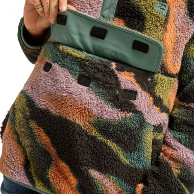 BILLABONG SWITCHBACK W SHERPA PULLOVER BLACK MULTI