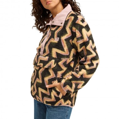 BILLABONG SWITCHBACK W SHERPA PULLOVER BLACK SANDS