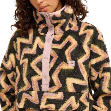 BILLABONG SWITCHBACK W SHERPA PULLOVER BLACK SANDS