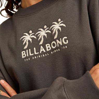 BILLABONG LIGHT IN SUN W CREWNECK OFF BLACK