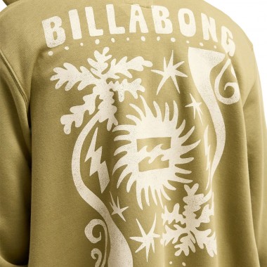 BILLABONG ALWAYS LOOKING W ZIP HOODIE ARMY GREEN