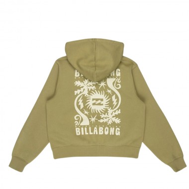 BILLABONG ALWAYS LOOKING W ZIP HOODIE ARMY GREEN
