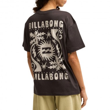 BILLABONG ALWAYS LOOKING W T-SHIRT BLACK PEBBLE