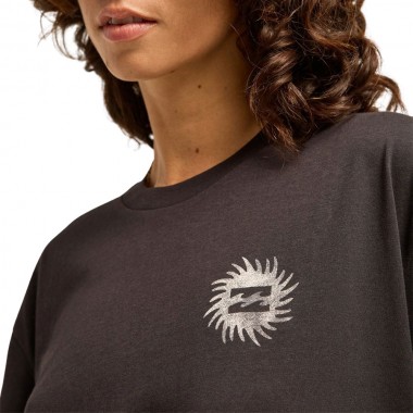 BILLABONG ALWAYS LOOKING W T-SHIRT BLACK PEBBLE