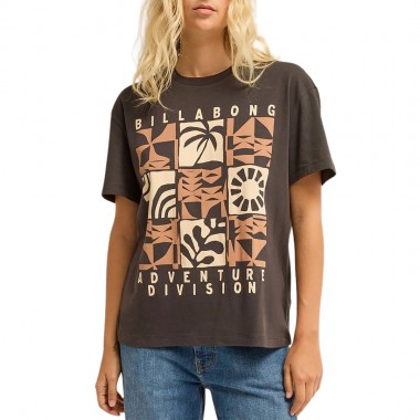 BILLABONG ADIV WONDERER TOM BOY W TEE BLACK SANDS