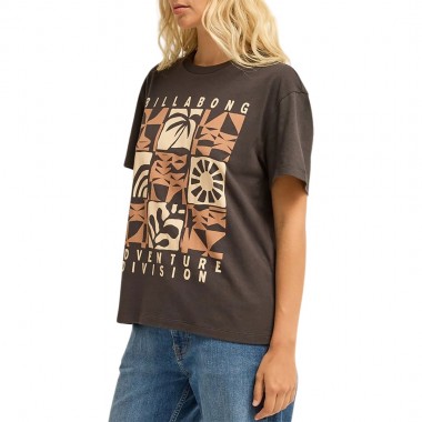 BILLABONG ADIV WONDERER TOM BOY W TEE BLACK SANDS