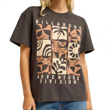 BILLABONG ADIV WONDERER TOM BOY W TEE BLACK SANDS