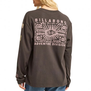 BILLABONG ADIV STAMP W LS TEE BLACK SANDS
