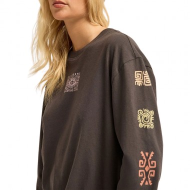 BILLABONG ADIV STAMP W LS TEE BLACK SANDS
